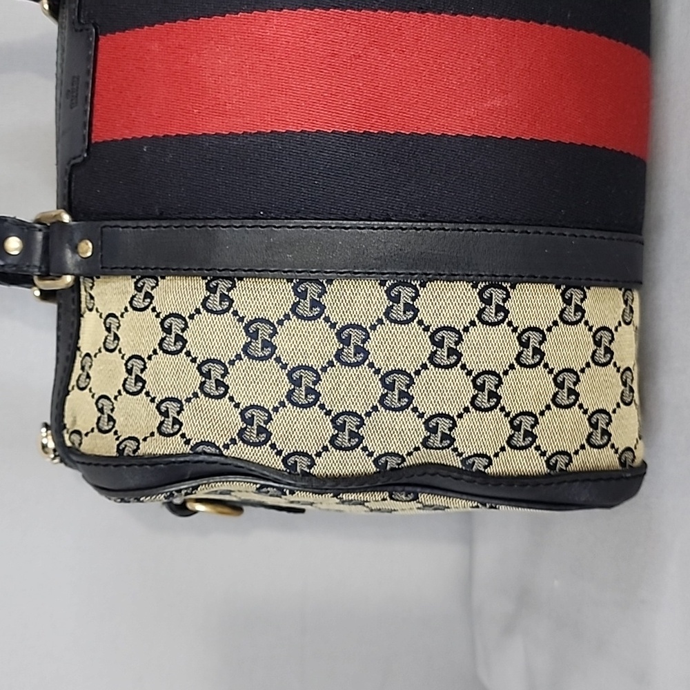 ✨️GUCCI GG Canvas Web Boston Bag - Picture 2 of 16